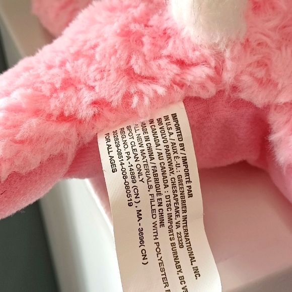 ✓Fuzzy Friends Easter stuffed animal bunny rabbit pink and blue lot of two plush - Picture 17 of 17